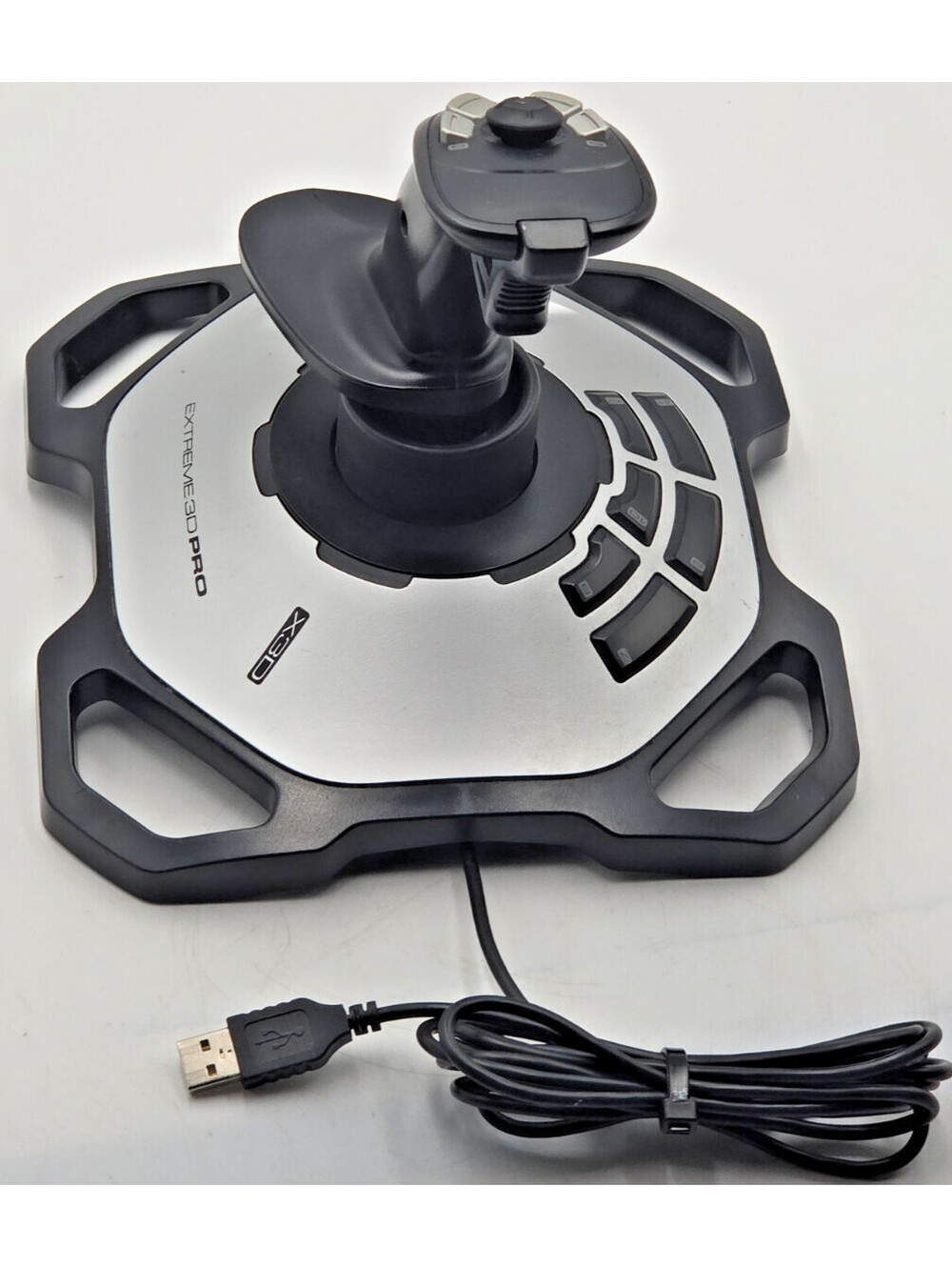 Logitech Extreme 3D Pro J-UK17 USB PC Flight Simulator Joystick Tested Working